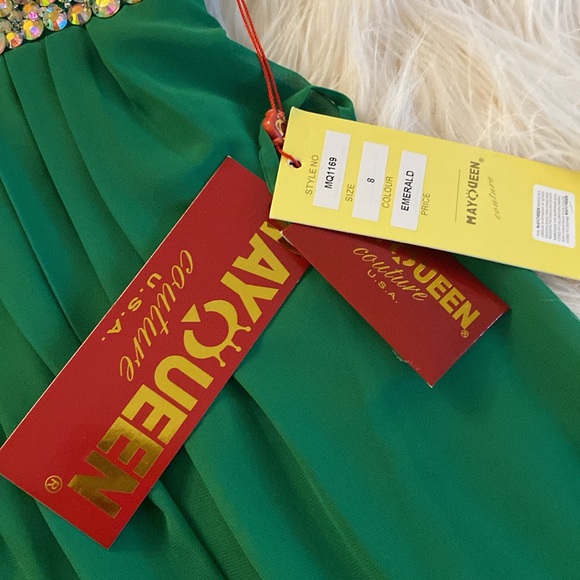 NEW MAY QUEEN qouture jeweled formal dress - Picture 13 of 16